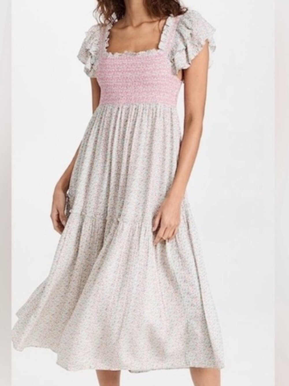 LoveShackFancy Burnley Maxi Midi Dress